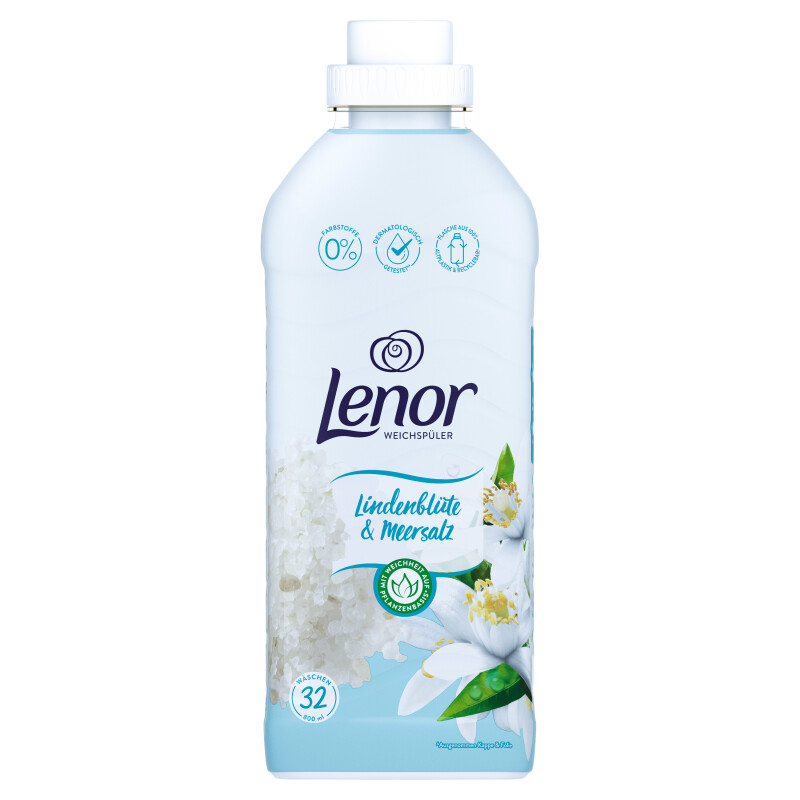 LENOR LINDENBLUTE & MEERSALZ SOFTENER (LINDEN BLOSSOM & SEA SALT) 800 ML