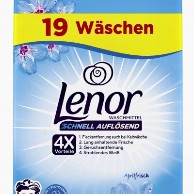 LENOR APRIL FRESH POWDER DETERGENT 1.14 KG - 19 WL