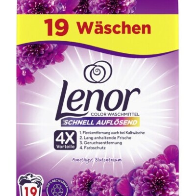 LENOR  AMETHYST & FLORAL POWDER DETERGENT 1.14 KG - 19 WL