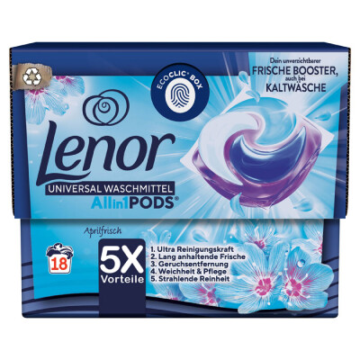 LENOR PODS APRIL FREESH ALL IN ONE  DETERGENT 14 WL