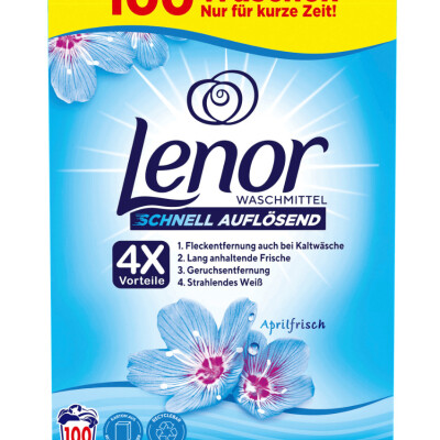 LENOR APRIL FRESH POWDER DETERGENT 6 KG - 100 WL