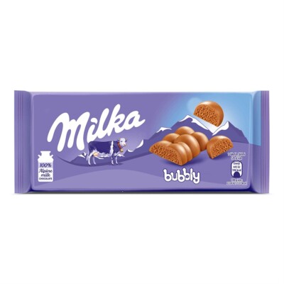 MILKA  BUBBLY MILK  90 G.