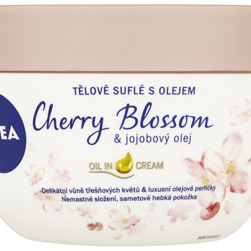 NIVEA BODY SOUFFLE CHERRY BLOSSOM & JOJOBA OIL  200 ml.