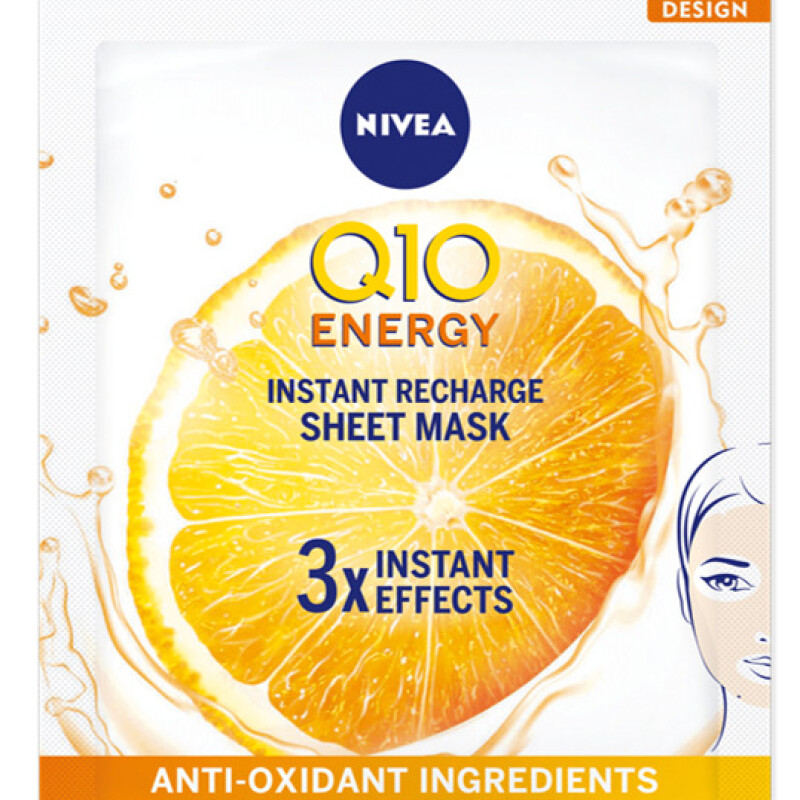 NIVEA FACE Q10 ENERGY SHEET MASK 15 pcs.