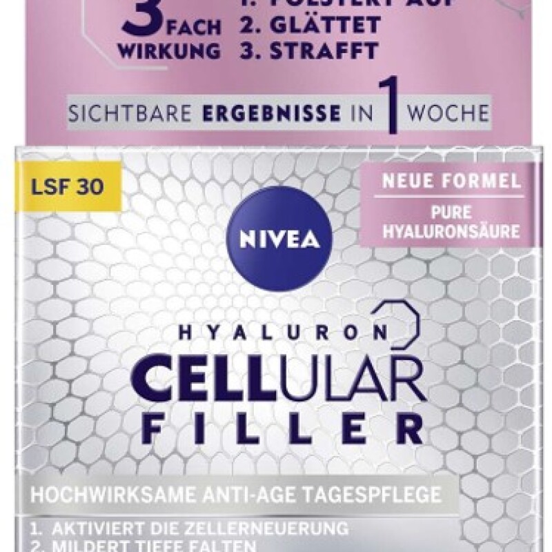 NIVEA FACE HYALURON CELLULAR FILLER DAY CREAM SPF30  50 ml..