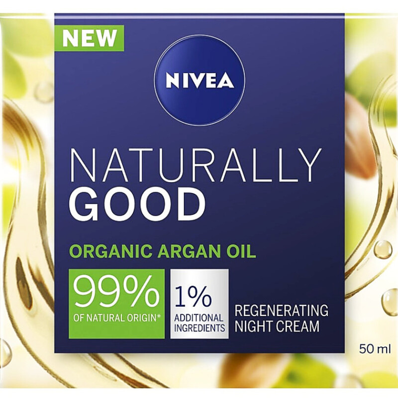 NIVEA FACE NATURALLY GOOD ARGAN OIL NIGHT CREAM  50 ml.