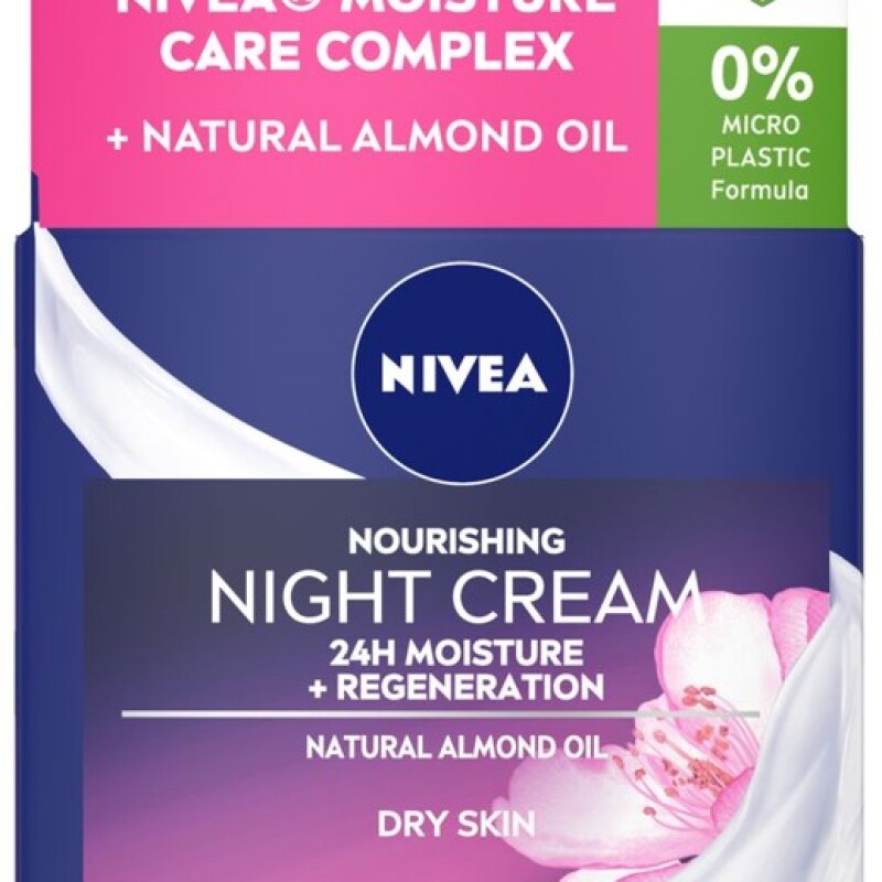 NIVEA FACE NOURISHING NIGHT CREAM 24H MOISTURE DRY SKIN  50 ml.