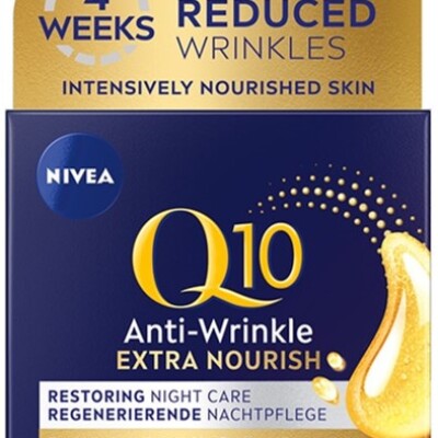 NIVEA FACE Q10 ANTI-WRINKLE EXTRA NOURISHING NIGHT CREAM DRY SKIN  50 ml.