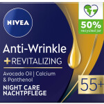 NIVEA FACE 55+ NIGHT CREAM  ANTI-WRINKLE & REVITALIZING  50 ml.