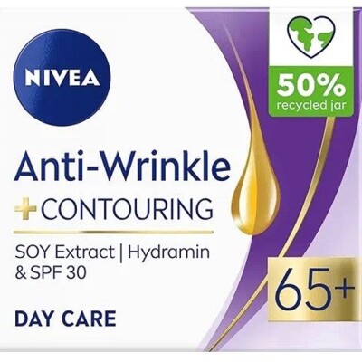 NIVEA FACE 65+ DAY CREAM  ANTI-WRINKLE & CONTOURING  50 ml.