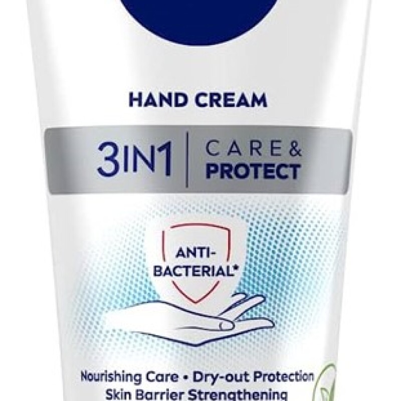 NIVEA HAND CREAM 3in1 CARE&PROTECT ANTI-BACTERIAL - Tube  75ml.