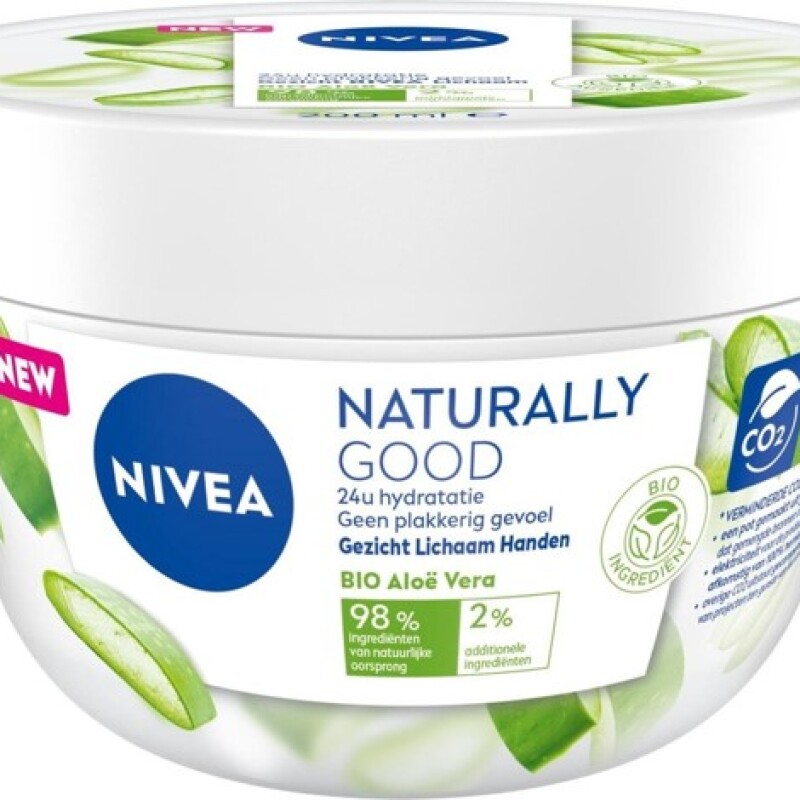 NIVEA CARE NATURALLY GOOD ALOE VERA CREAM BODY,FACE,HANDS  200 ml.