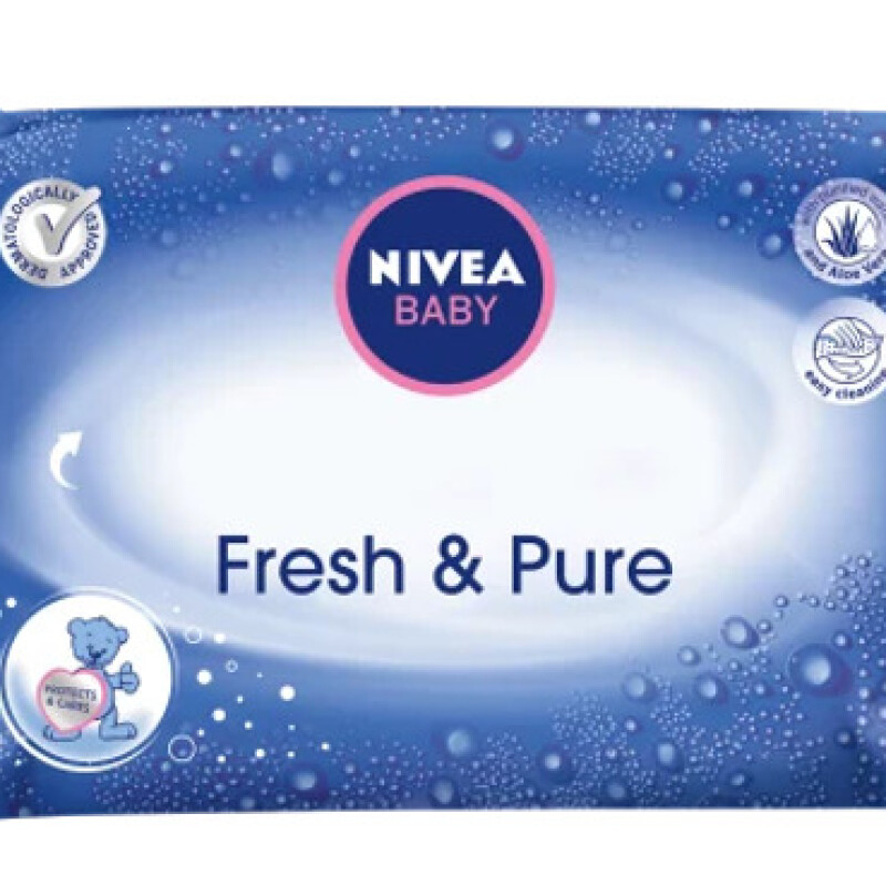 NIVEA BABY FRESH & PURE WIPES  63 pcs.