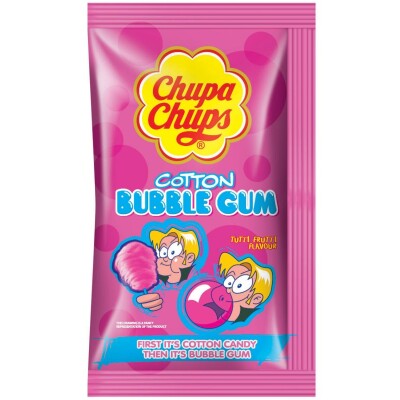 CHUPA CHUPS COTTON BUBBLE GUM TUTTI FRUTTI