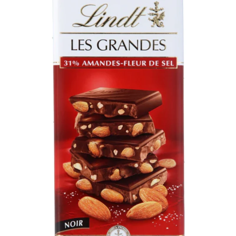 LINDT LES GRANDES SALT ALMONDS DARK 1150 G.