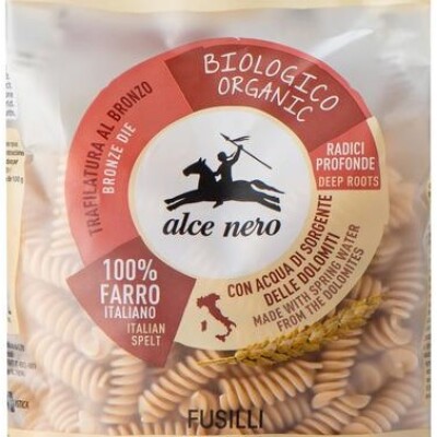 ALCE NERO ORGANIC SPELT 'FARRO' FUSILLI PASTA 500g