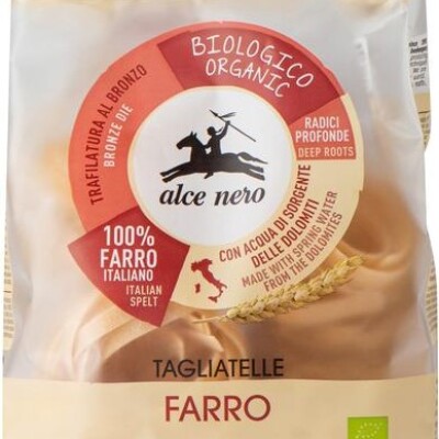 ALCE NERO ORGANIC SPELT TAGLIATTELLE PASTA 250g