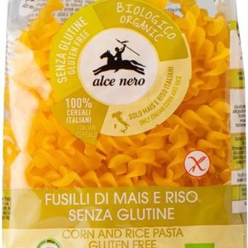 ALCE NERO ORGANIC GLUTEN FREE FUSILLI PASTA  250g