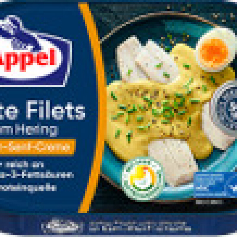 APPEL HERINGFILETS IN EIER-SENF -CREME 200 G.