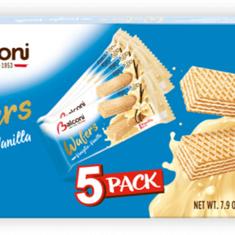 BALCONI WAFERS VANILLA 5 PACK  225 G.