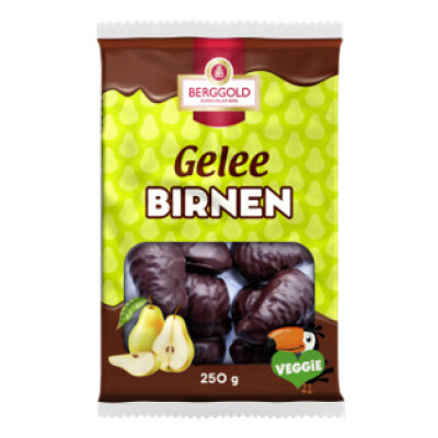 BERGGOLD GELEE-BIRNEN SCHOKOLIERT 250g