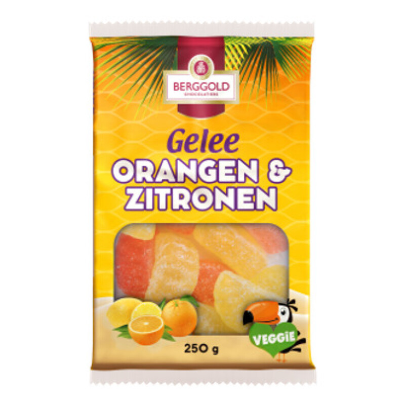 BERGGOLD GELEE ORANGEN & ZITRONEN GEZUCKERT 250g