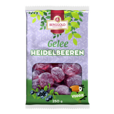 BERGGOLD GELEE HEIDELBEEREN GEZUCKERT 250g