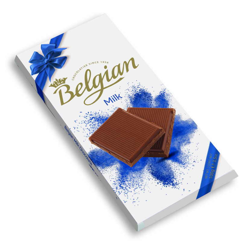 BELGIAN BAR MILK CHOCOLATE  2100 G.