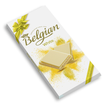 BELGIAN BAR WHITE CHOCOLATE  2100 G.