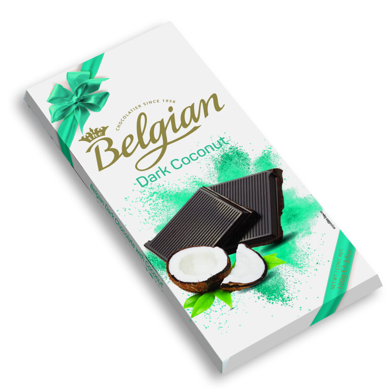 BELGIAN BAR DARK COCONUT CHOCOLATE  2100 G.