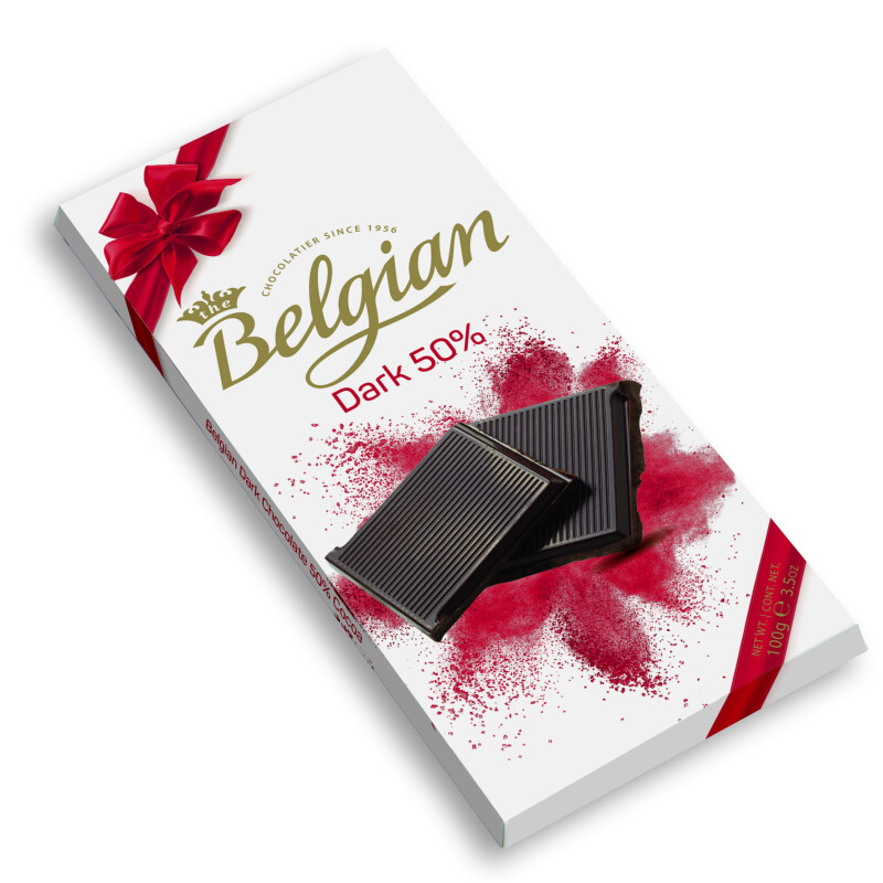 BELGIAN BAR 50% DARK CHOCOLATE  2100 G.