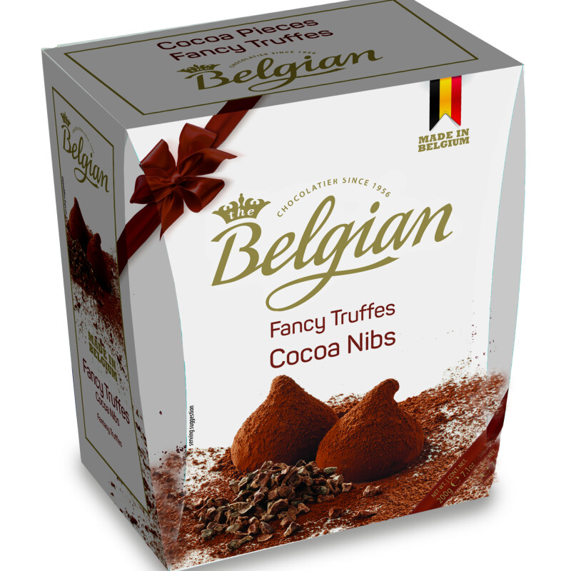 BELGIAN DUSTED TRUFFLES COCOA NIBS  1200 G.