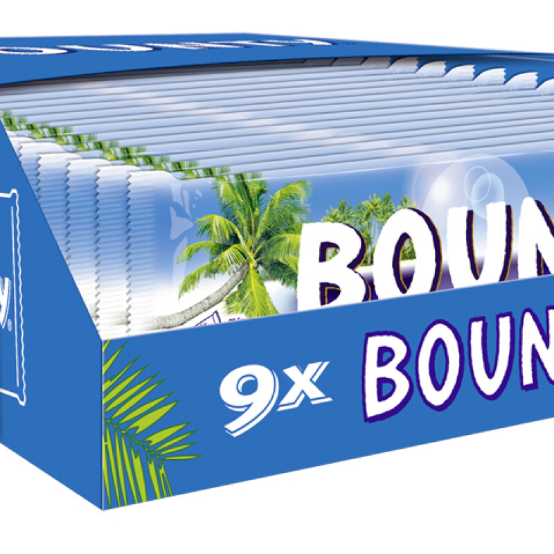 9 X BOUNTY MULTIPACK 28.5g. 256.5 G.