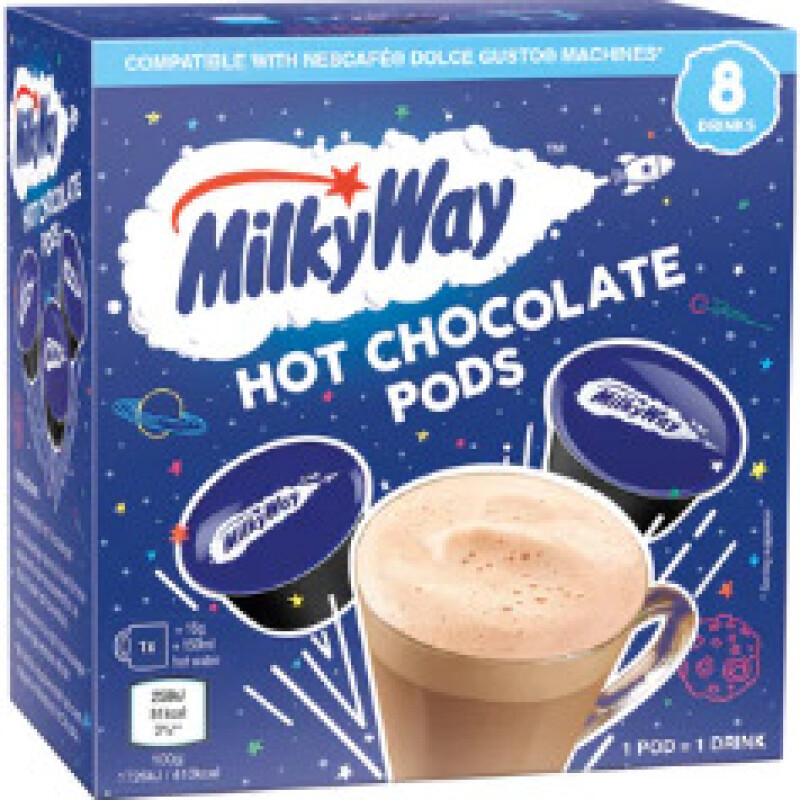 MILKY WAY HOT CHOCOLATE PODS FOR DOLCE GUSTO 8 PODS