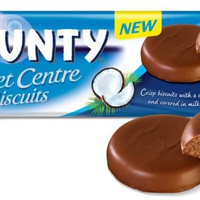 BOUNTY SECRET CENTRE BISCUITS  132 G.