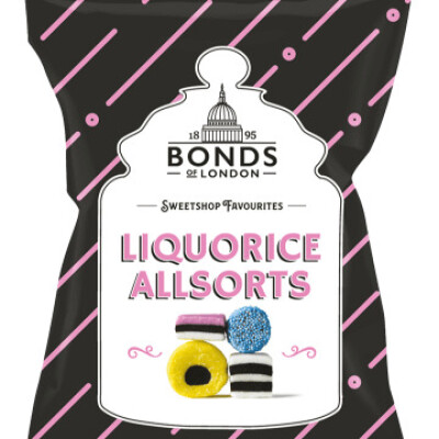 BONDS LIQUORICE ALLSORTS  130 G.