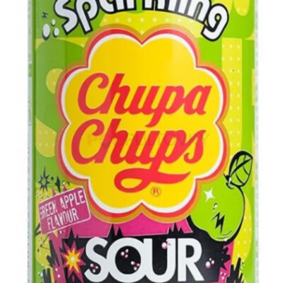 CHUPA CHUPS SOUR GREEN APPLE 0.345 L.  - CAN