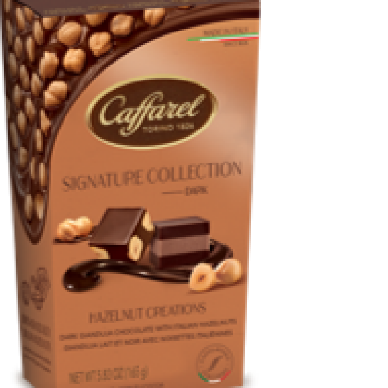 CAFFAREL DARK HAZELNUT CREATIONS CREMINO & PIEMONTE CORNET 165g