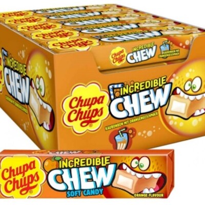 CHUPA CHUPS INCREDIBLE CHEW ORANGE  45g