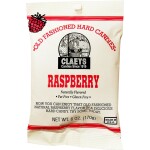 CLAEYS RASPBERRY HARD CANDY  6 OZ.