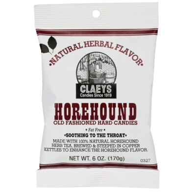 CLAEYS HOREHOUND HARD CANDY  6 OZ.