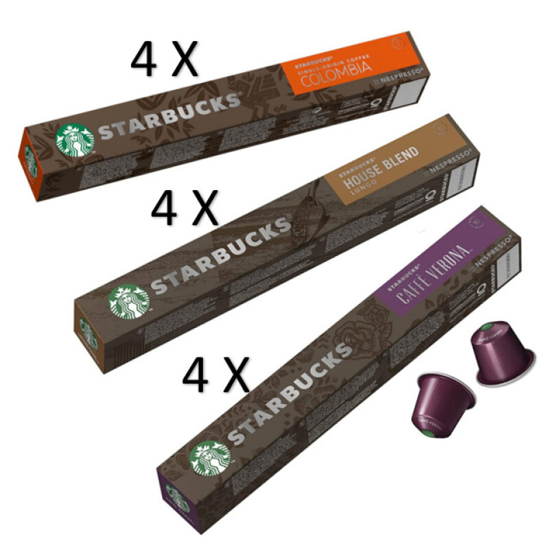 STARBUCKS VARIETY PACK  FOR NESPRESSO 10 PCS