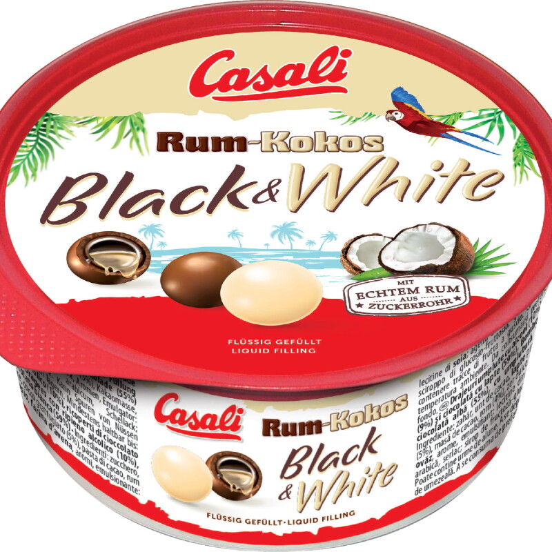 CASALI RUM KOKOS BLACK & WHITE  300 G.