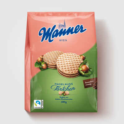 MANNER TARTLETS HAZELNUT  400 G.