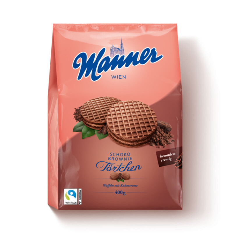 MANNER TARTLETS CHOCO BROWNIE 400 G.