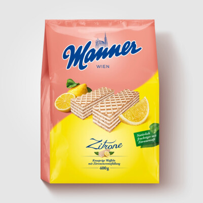 MANNER ZITRONENCREME WAFERS  400 G.