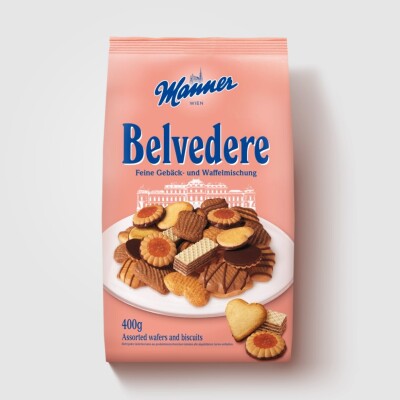 MANNER BELVEDERE WAFERS AND BISCUITS MIX   400 G.