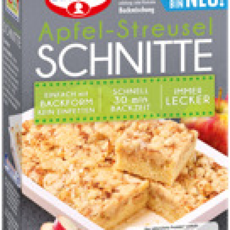 DR. OETKER APFEL STREUSEL SCHNITTE  Pcs