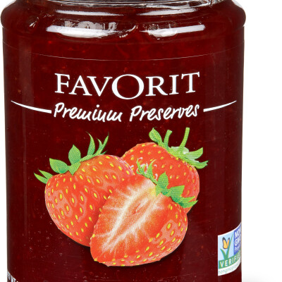 FAVORIT PREMIUM PRESERVES STRAWBERRY 12.3 oz.