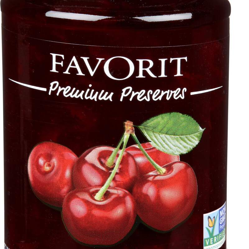 FAVORIT PREMIUM PRESERVES RED CHERRY 12.3 oz.